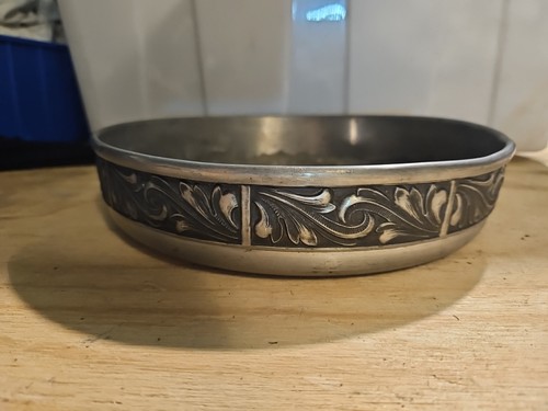 Ornate norway pewter - pewter, bowl