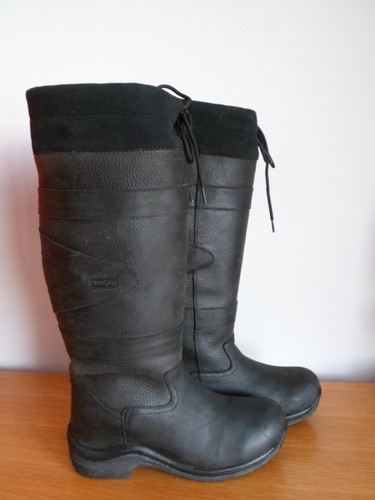 Black waxed leather canyon - waxed,