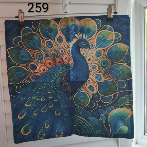 Peacock design thick woven