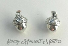 10 x Tibetan Silver ACORN NUT OAK SOLID 3D 14x10mm Charm Pendant 