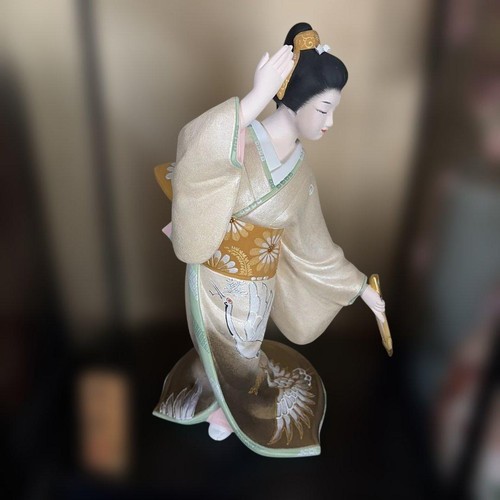Antique japanese hakata doll - japanese,