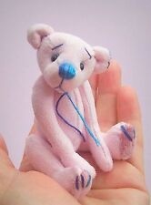 Bruce teddy bear sewing pattern.  Soft toy 4" mini bear pattern by pcbangles