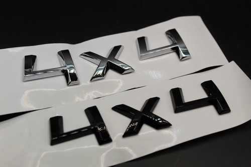 Gloss black chrome - silver, 4x4