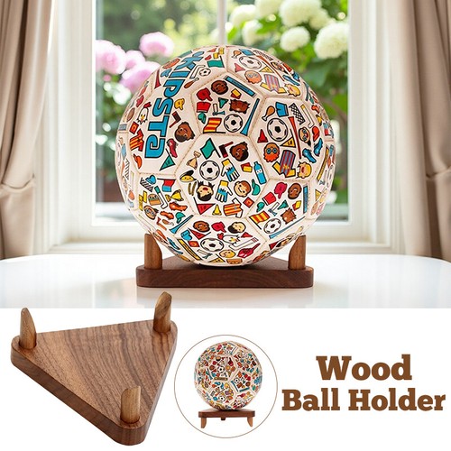 Wooden ball display stand - ball,