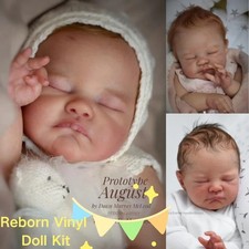 20" August Reborn Baby Doll Kit Lifelike Feeling Soft Body Birthday Gift for Kid