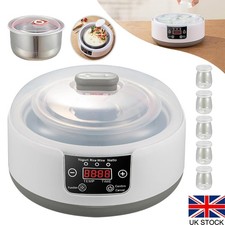 Automatic Probiotic Yogurt Maker with 5 Glass Jars, Adjustable Temperature HOT