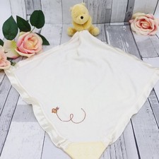 🐝 Rare Mothercare Winnie The Pooh Bear Comforter Balnket Silk Honey Bee 0348 🍯