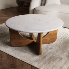 Large round white marble and - large,