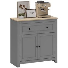 HOMCOM Sideboard Storage Cabinet with Adjustable Shelf, Drawer, Grey