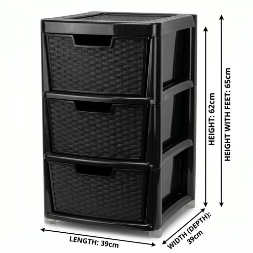 Large drawer rattan storage - 3,