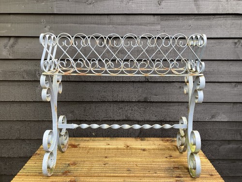 Vintage wrought iron plant - wrought,