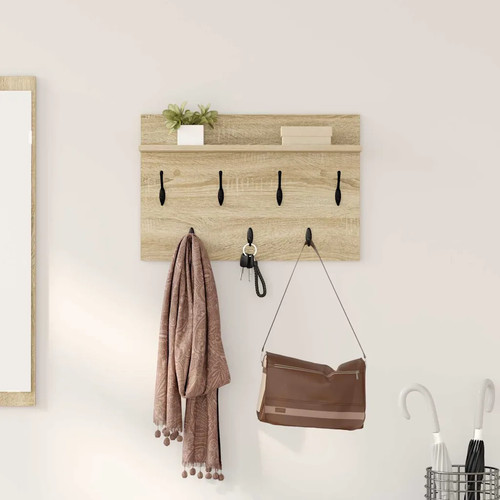 Wall mounted coat rack sonoma - wall-mounted,