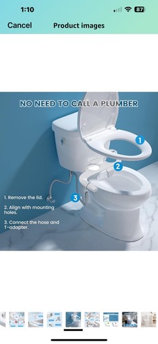 Bidet attachment for toilet - attachment,