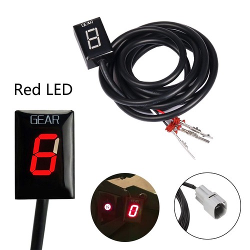 Red led motorcycle - motorcycle, gear