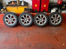 FIAT PUNTO 2012 16'' INCH SET OF 4 ALLOY WHEELS & TYRES 195/55/R16  4 STUD 4X100