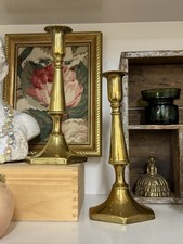 Vintage Brass Candlestick Pair