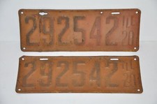 1920 Illinois License Plate