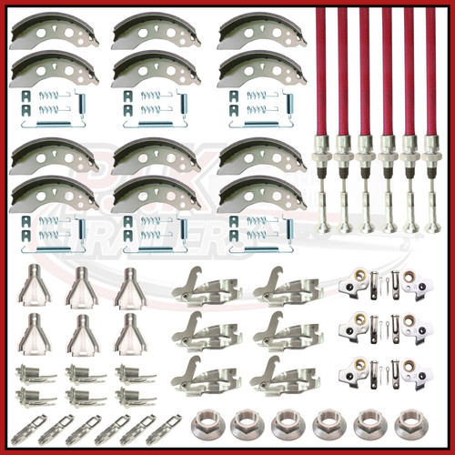 Tri axle brake shoe stainless - axle,