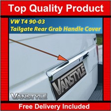 FITS VW T4 TRANSPORTER TAILGATE HANDLE COVER STAINLESS STEEL GRAB HANDLE COVER