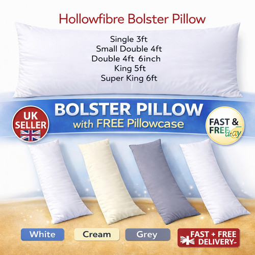 Bolster pillows with free - bolster,