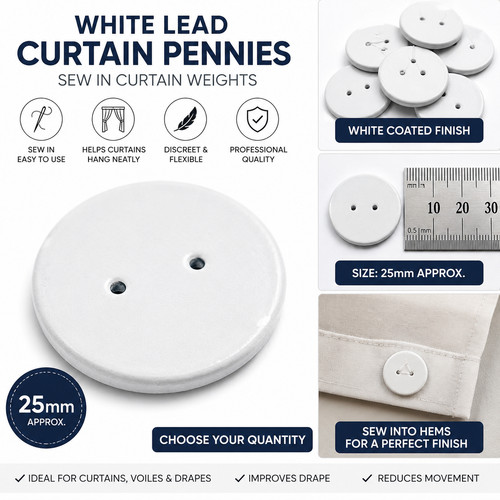 White lead curtain weights - curtain,