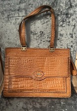 Vintage Leather Crocodile Skin Hand Bag Shoulder Bag