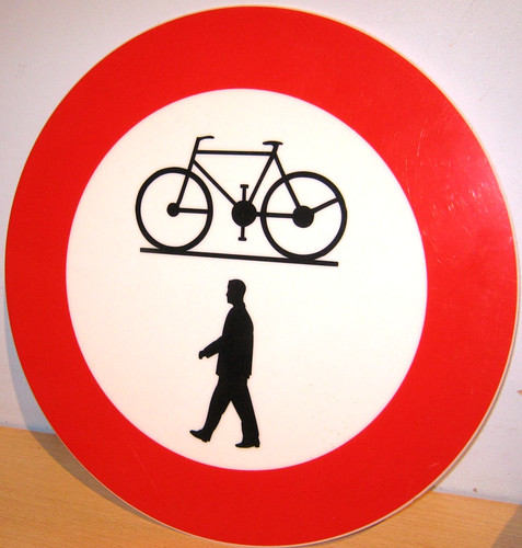 Vintage road sign plastic - sign,
