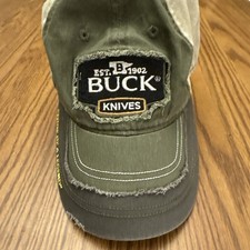 Buck knives green and tan