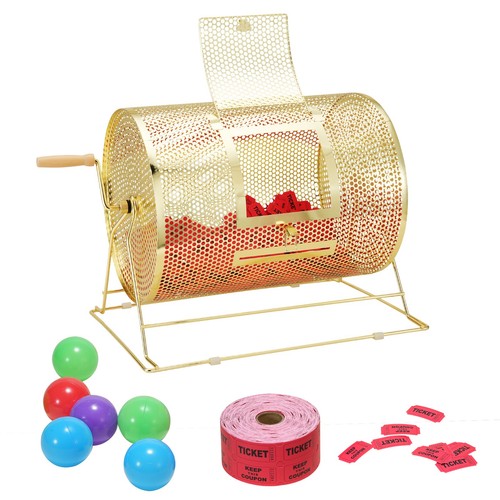 Vevor raffle drum brass - brass, plated