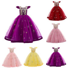 Princess Kids Party Dress Flower Girls Wedding Pageant Dresses Bridesmaid Gown