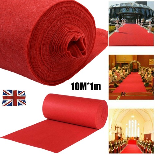 Red carpet wedding aisle - red,