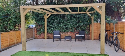 Grade box pergola heavy duty - b,