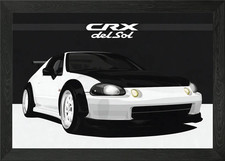 JDM Honda CRX Del Sol Framed