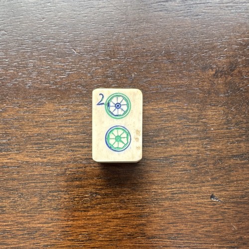 Vintage mahjong bone bamboo - mahjong,