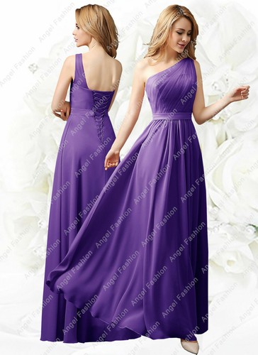 One strap chiffon bridesmaid - one,