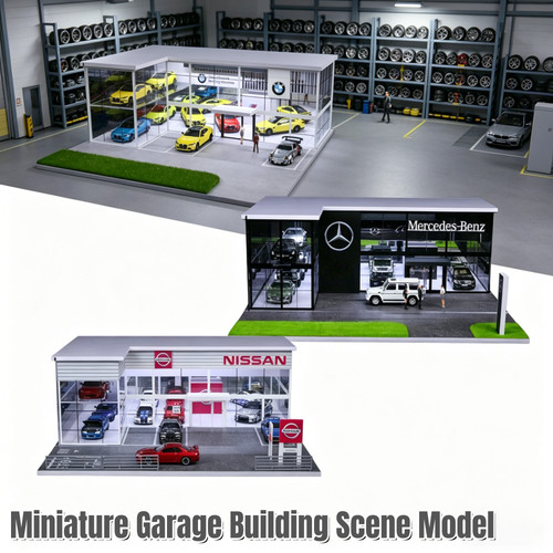 Diorama diecast garage - 1/64,