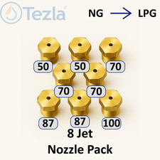 Set Of 8 x  LPG Jet Nozzles