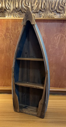 Vintage wooden boat shelf - vintage,