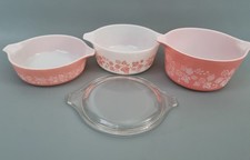 3 x Vintage Pyrex Gooseberry