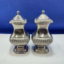 Salt And Pepper Shakers Grenadier Silver Plated  used good condition Vintage