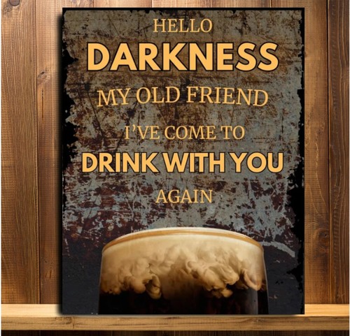 Guinness retro tin metal - retro,