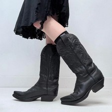 black leather cowboy western