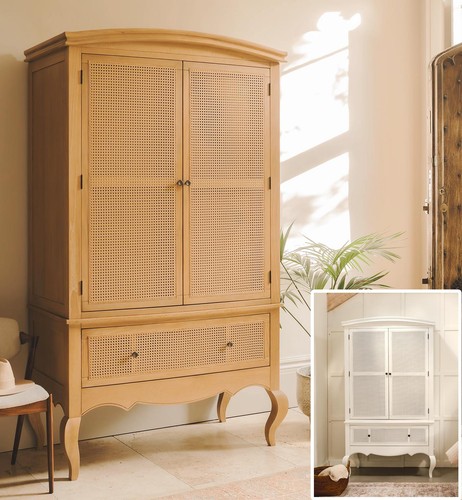 French double wardrobe rattan - french,