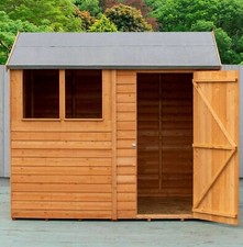 8x6 WOODEN GARDEN SHED REVERSE