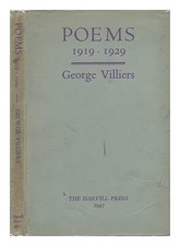 Villiers, George Poèmes 1919-1929 1947 Première Édition Relié