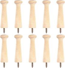 10PCS Wooden Shaker Peg Hooks