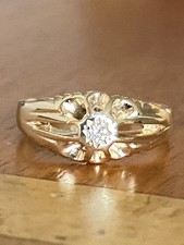 Gents  9ct Gold & Diamond