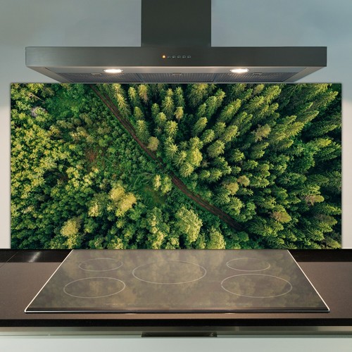 Glass kitchen splashback tile - glass,