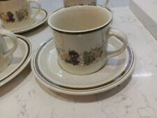 2 x Royal Doulton Harvest Garland Tea Cup & Saucer Lambethware