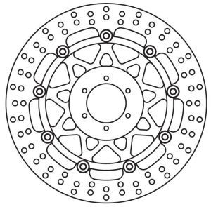 Front floating brake - brake, disc